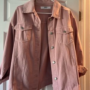 Zara Pink Denim Jacket